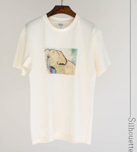 【宇都宮動物園×HISAKOコラボ商品】Tシャツ（ゾウの宮子）