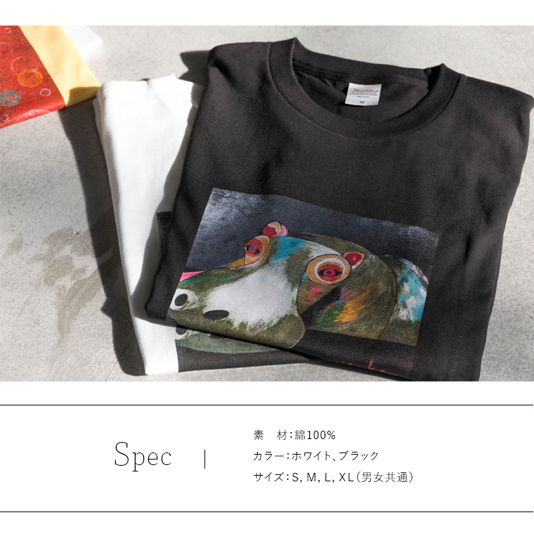 【宇都宮動物園×HISAKOコラボ商品】Tシャツ(カバのハナ) - 画像 (4)